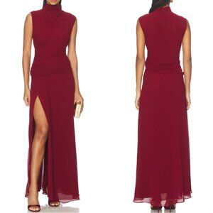 L'Academie by Marianna Amouage Gown Maxi Dress Wine XS/S Party Cocktail
